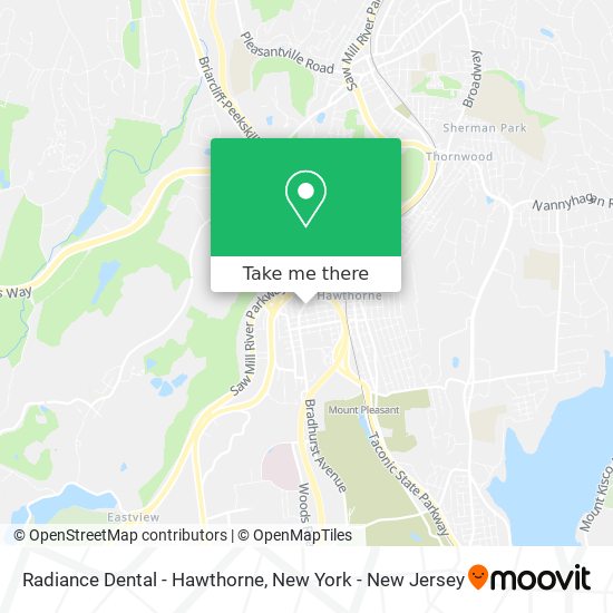 Mapa de Radiance Dental - Hawthorne