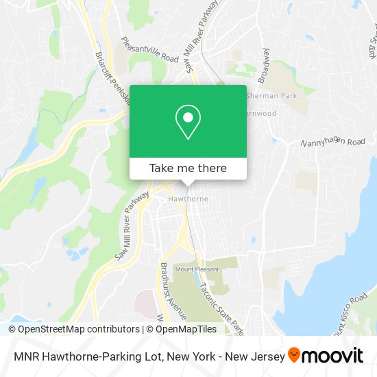 MNR Hawthorne-Parking Lot map