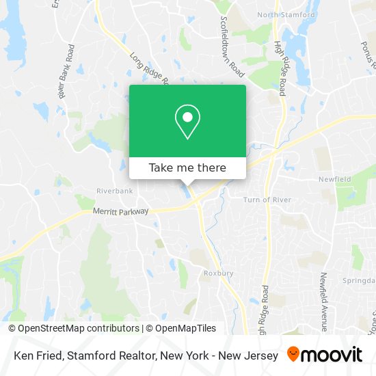 Ken Fried, Stamford Realtor map