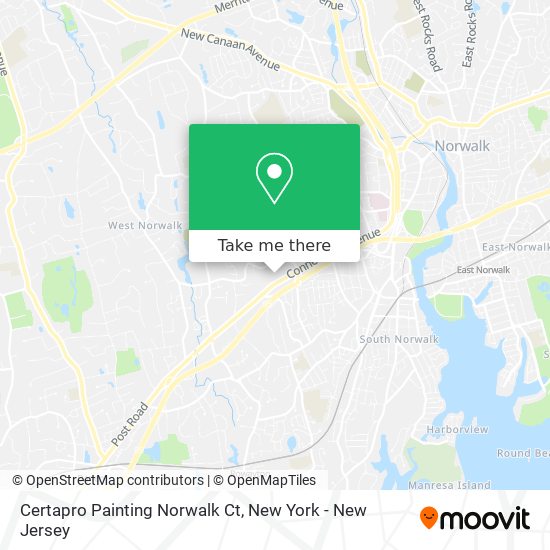 Mapa de Certapro Painting Norwalk Ct