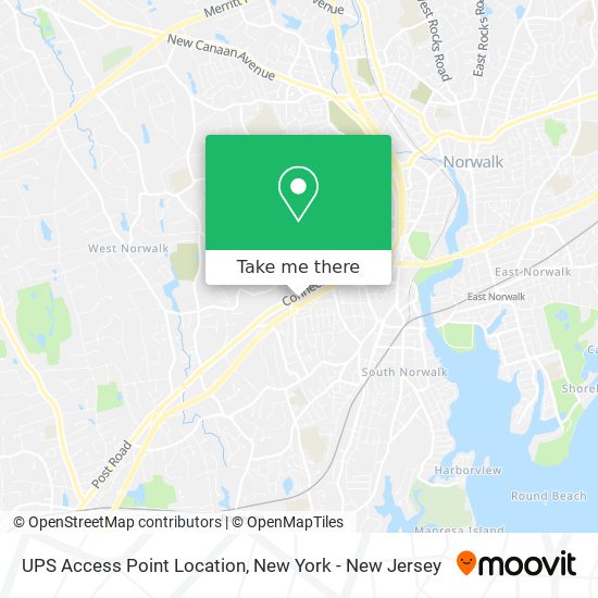 UPS Access Point Location map