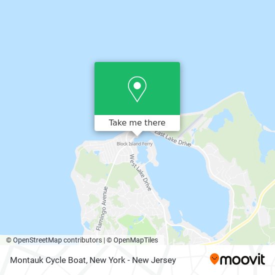 Montauk Cycle Boat map