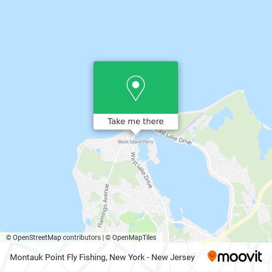 Montauk Point Fly Fishing map