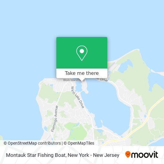 Montauk Star Fishing Boat map