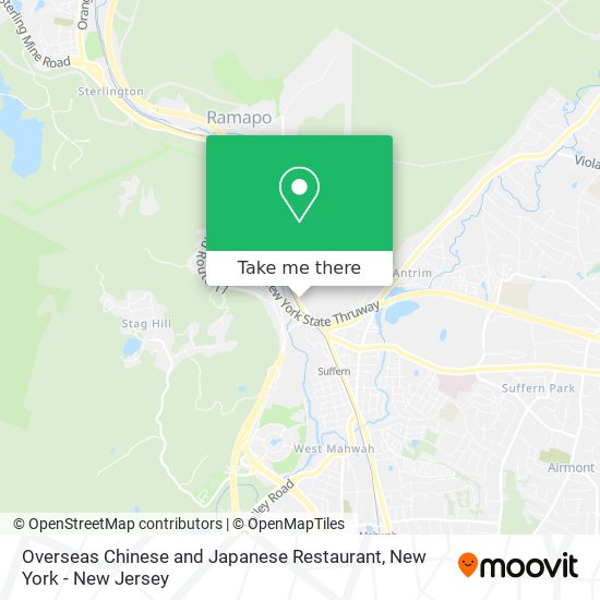Overseas Chinese and Japanese Restaurant map
