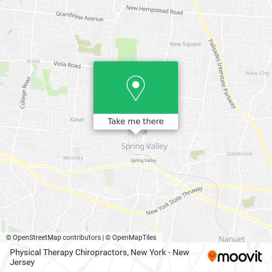 Physical Therapy Chiropractors map