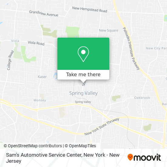 Sam's Automotive Service Center map