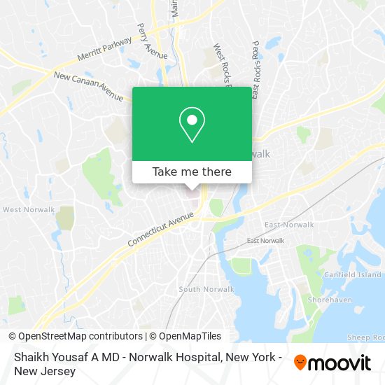 Shaikh Yousaf A MD - Norwalk Hospital map