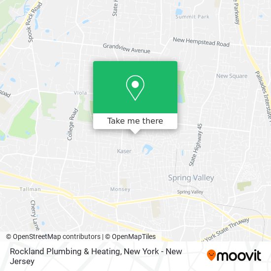 Rockland Plumbing & Heating map