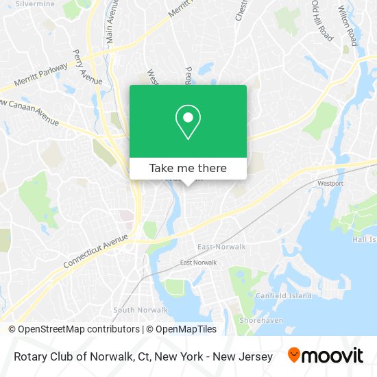 Rotary Club of Norwalk, Ct map