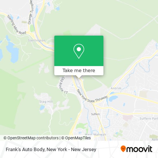Mapa de Frank's Auto Body