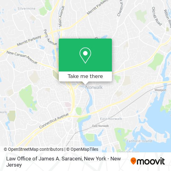 Mapa de Law Office of James A. Saraceni