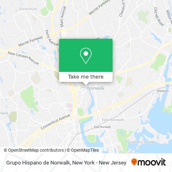 Mapa de Grupo Hispano de Norwalk