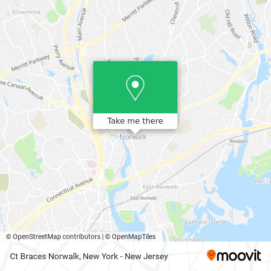 Ct Braces Norwalk map