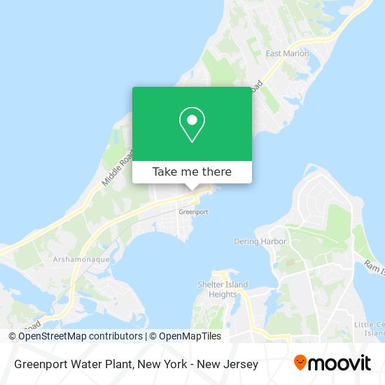 Greenport Water Plant map