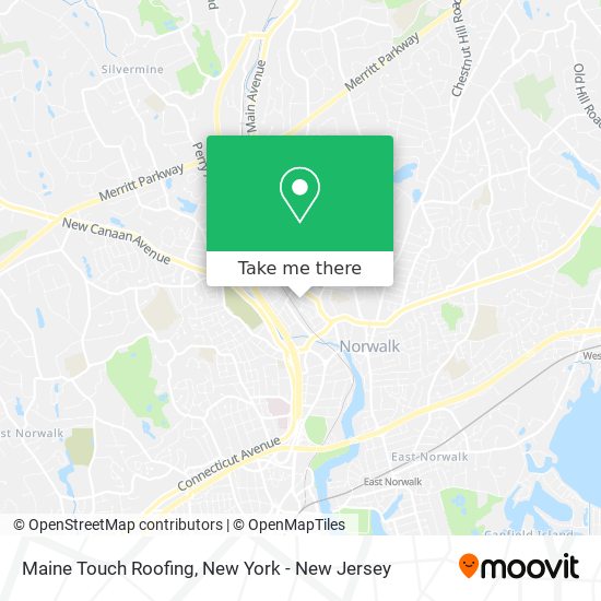 Maine Touch Roofing map