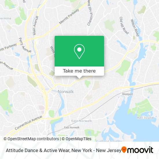 Attitude Dance & Active Wear map