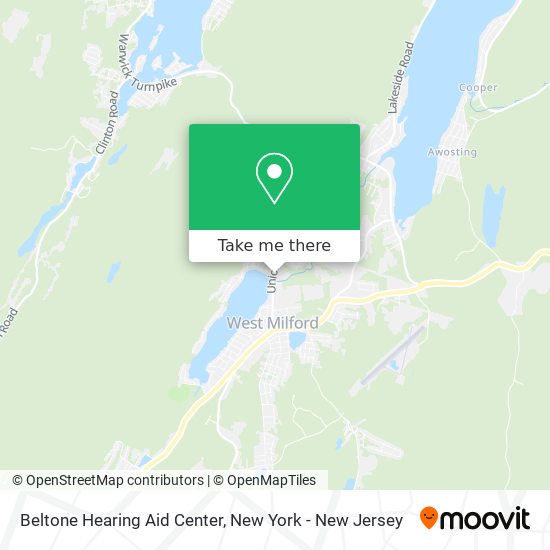 Mapa de Beltone Hearing Aid Center