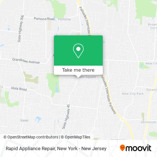 Rapid Appliance Repair map