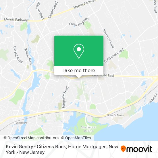 Kevin Gentry - Citizens Bank, Home Mortgages map