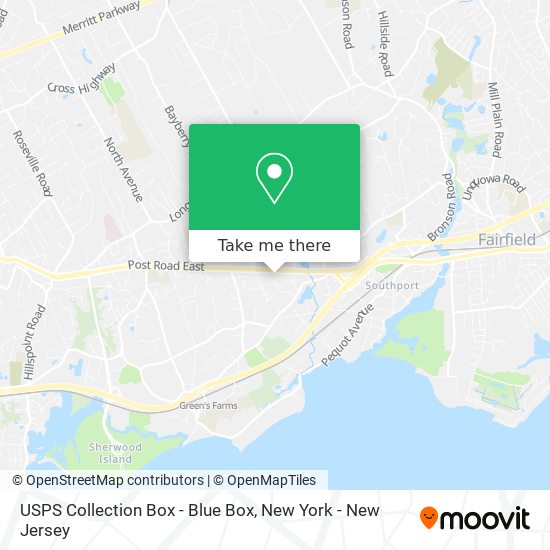 USPS Collection Box - Blue Box map