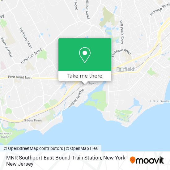 Mapa de MNR Southport East Bound Train Station