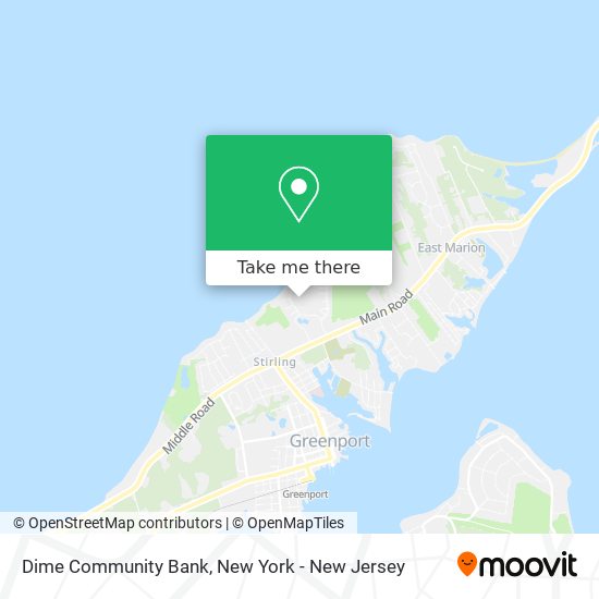 Dime Community Bank map