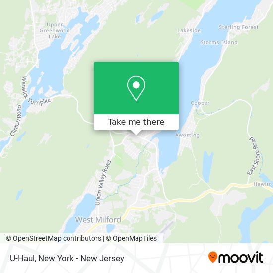 U-Haul map