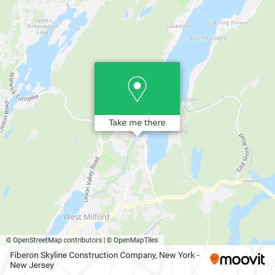 Fiberon Skyline Construction Company map