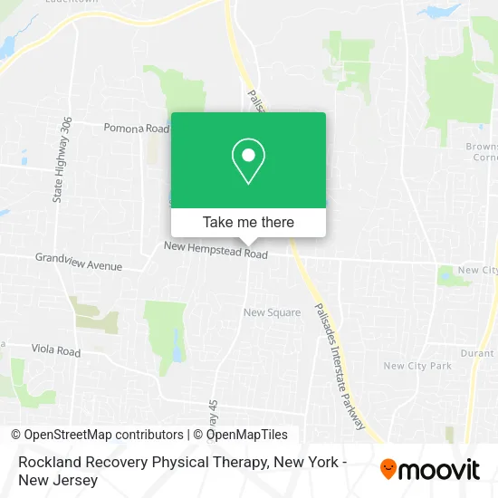 Rockland Recovery Physical Therapy map