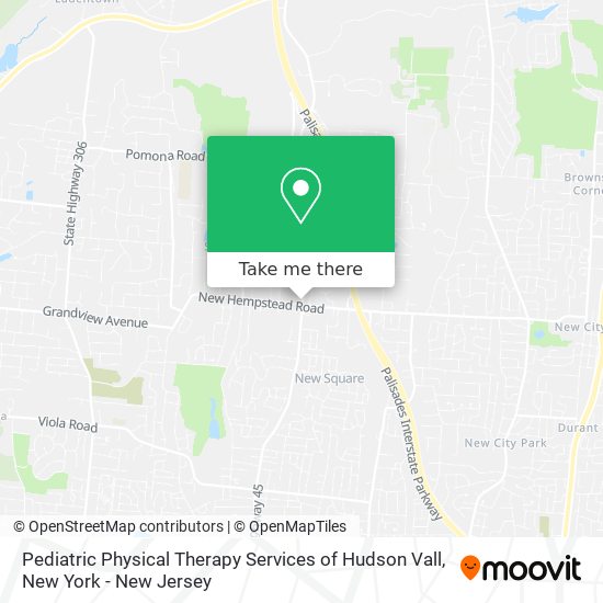 Pediatric Physical Therapy Services of Hudson Vall map