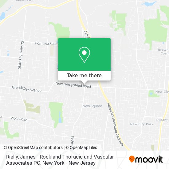 Rielly, James - Rockland Thoracic and Vascular Associates PC map