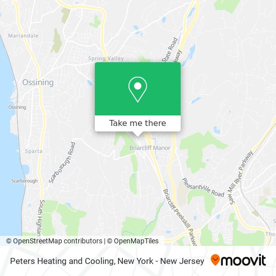 Peters Heating and Cooling map