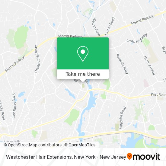 Mapa de Westchester Hair Extensions