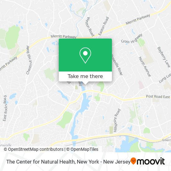 The Center for Natural Health map