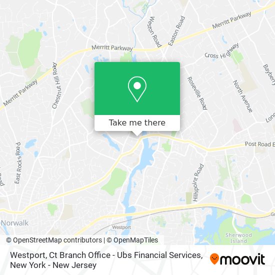 Mapa de Westport, Ct Branch Office - Ubs Financial Services