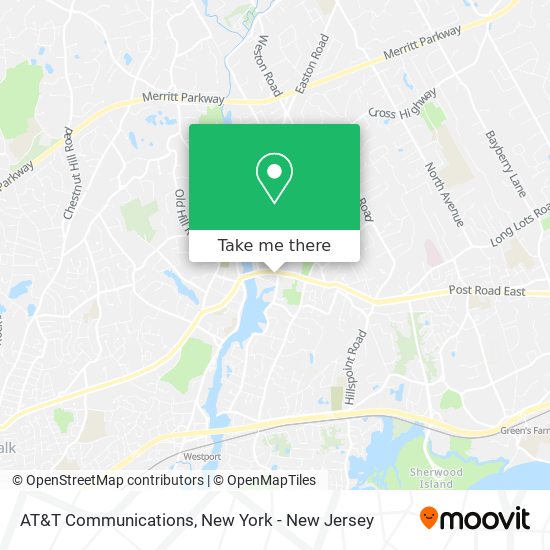 AT&T Communications map