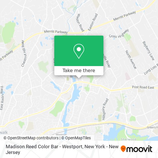 Madison Reed Color Bar - Westport map