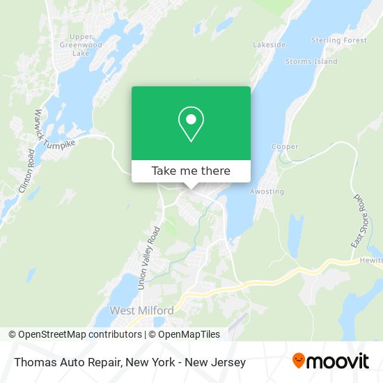Thomas Auto Repair map