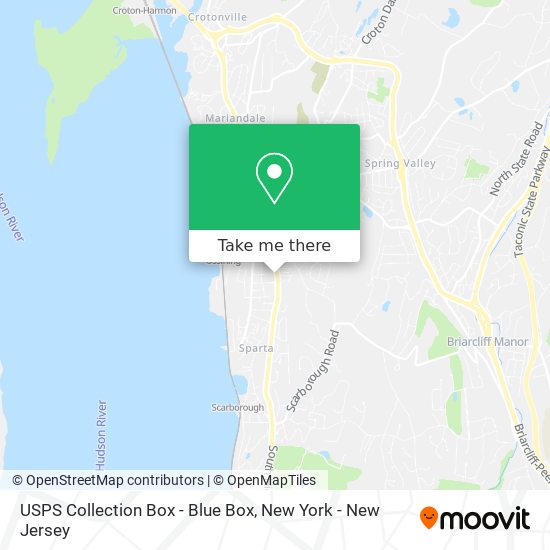 USPS Collection Box - Blue Box map