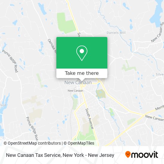 Mapa de New Canaan Tax Service