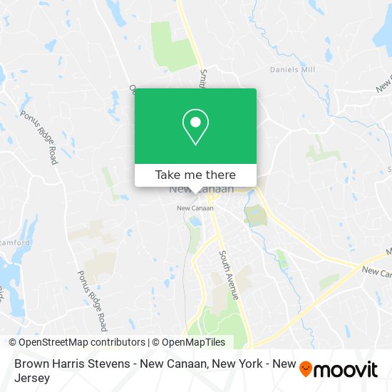 Mapa de Brown Harris Stevens - New Canaan