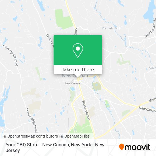 Your CBD Store - New Canaan map
