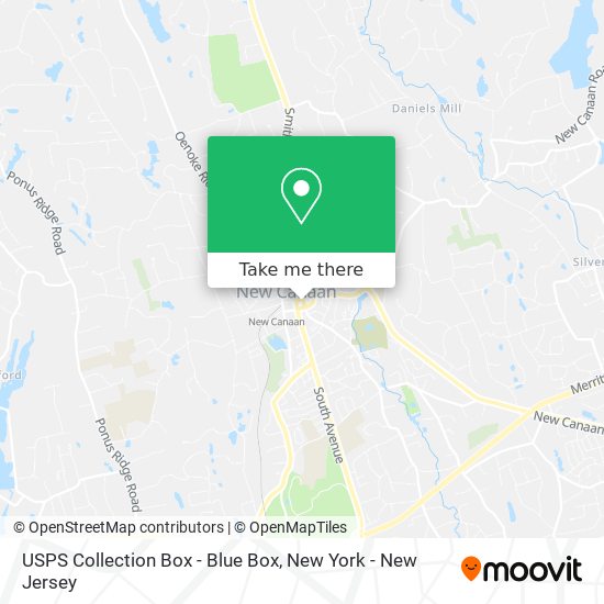 USPS Collection Box - Blue Box map