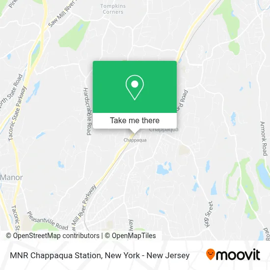 MNR Chappaqua Station map