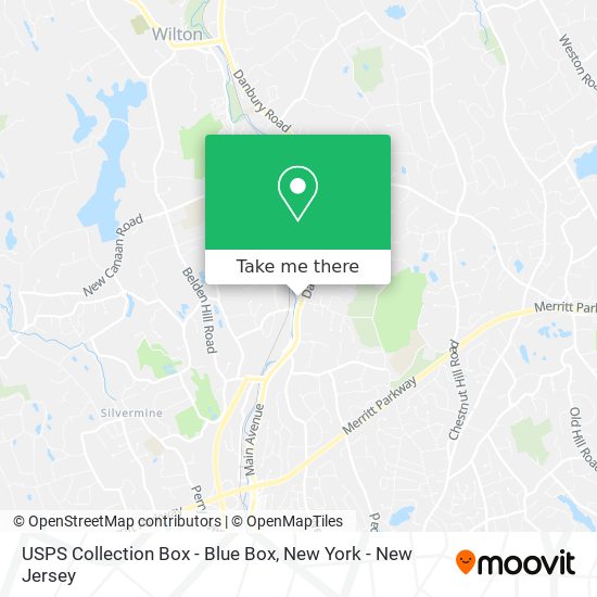 USPS Collection Box - Blue Box map