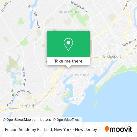 Fusion Academy Fairfield map