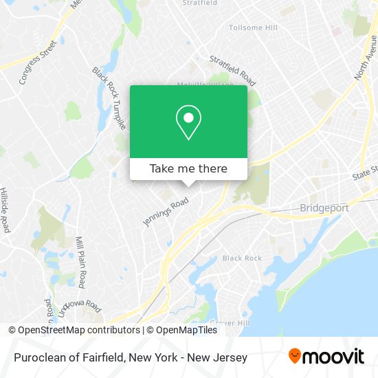 Puroclean of Fairfield map