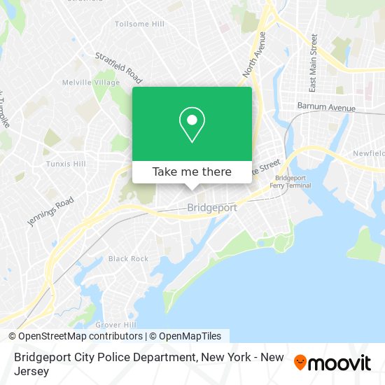 Bridgeport City Police Department map