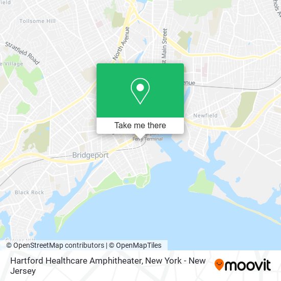 Hartford Healthcare Amphitheater map